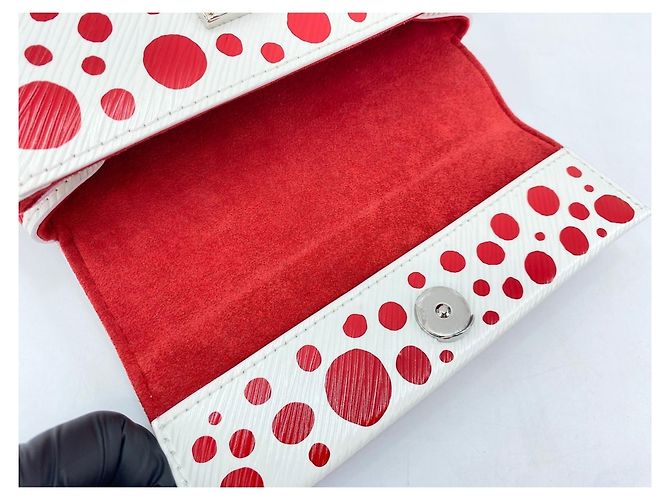 Borsa Cluny Louis Vuitton x Yayoi Kusama Bianco - vista 11