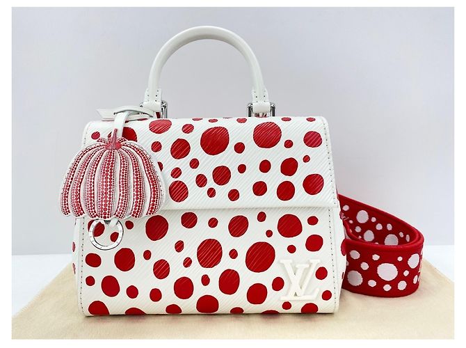 Borsa Cluny Louis Vuitton x Yayoi Kusama Bianco - vista 17