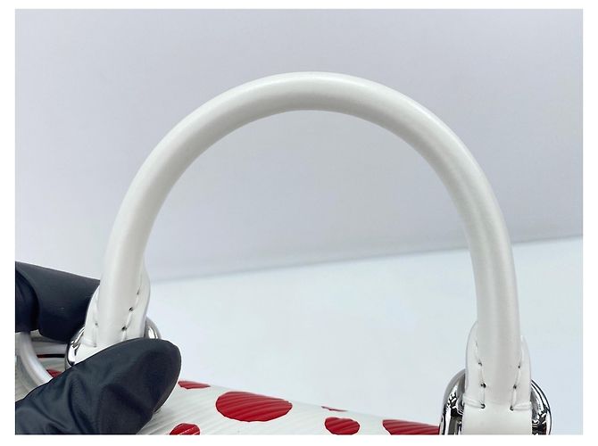 Borsa Cluny Louis Vuitton x Yayoi Kusama Bianco - vista 9