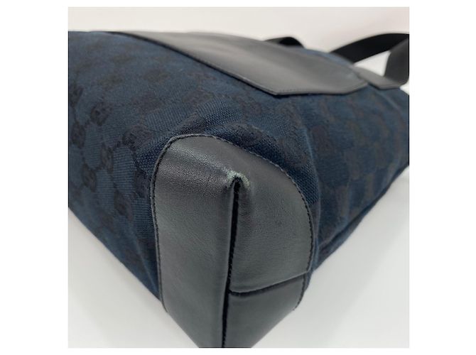Borsa tote Gucci blu navy - vista 9