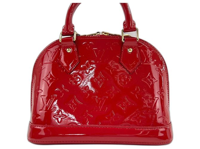 Borsa Louis Vuitton Alma BB in rosso - vista 2