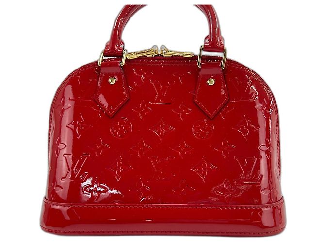 Borsa Louis Vuitton Alma BB in rosso - vista 3