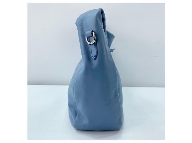 Prada Vitello Bobo Schultertasche Blau - Ansicht 6