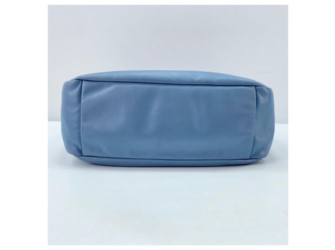 Prada Vitello Bobo Schultertasche Blau - Ansicht 7