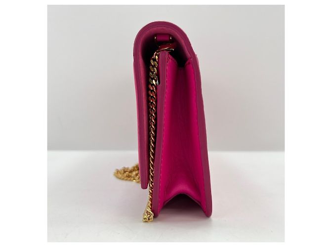 Fendi FF Logo Chain Wallet 2-Way Schultertasche Pink - Ansicht 5