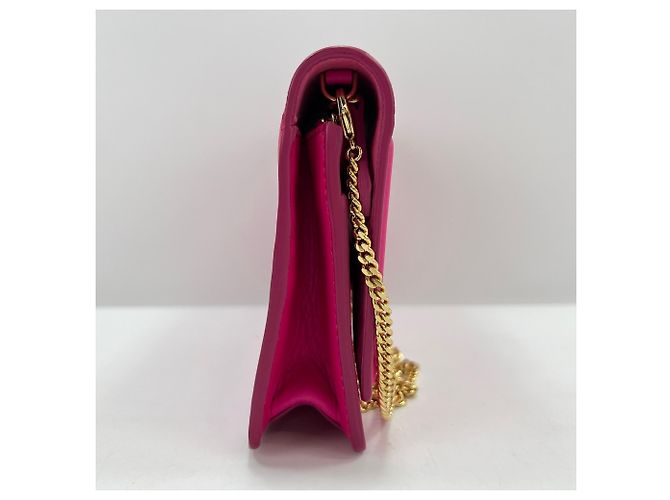 Fendi FF Logo Chain Wallet 2-Way Schultertasche Pink - Ansicht 6