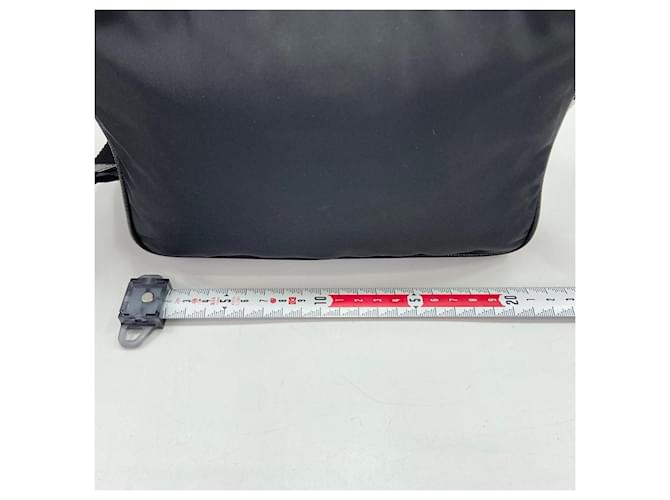 Borsa a tracolla con logo Triangle Prada Nero - vista 4