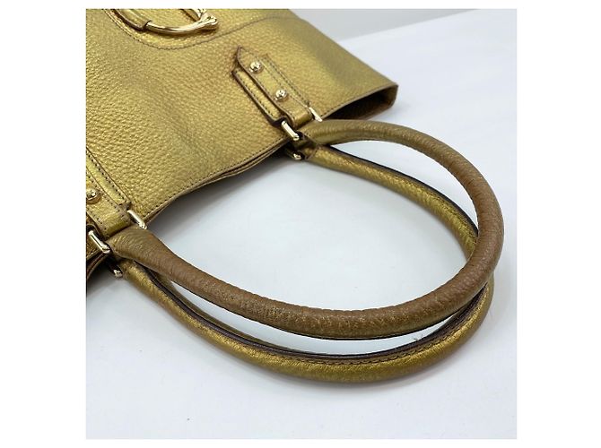 Borsa Gucci Horsebit oro D'oro - vista 10