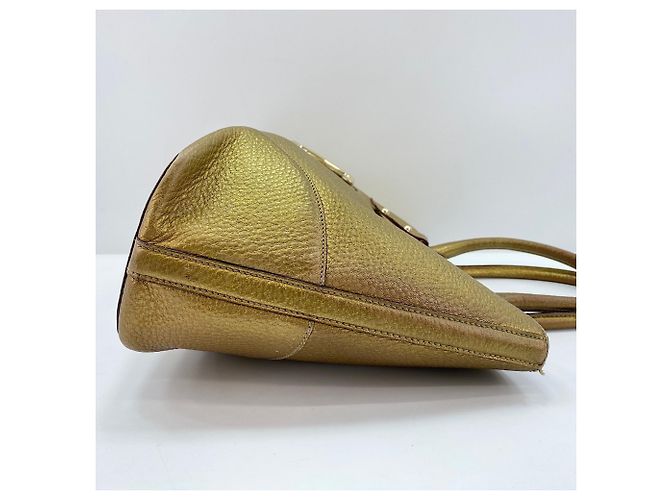 Borsa Gucci Horsebit oro D'oro - vista 5