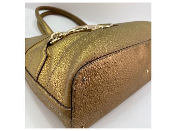 Borsa Gucci Horsebit oro D'oro - vista 9