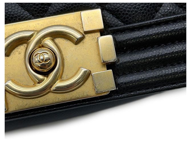 Boy Borsa a tracolla Chanel Matelassé con catena Nero - vista 11