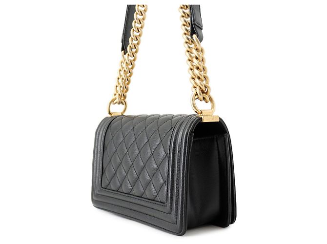 Boy Borsa a tracolla Chanel Matelassé con catena Nero - vista 2