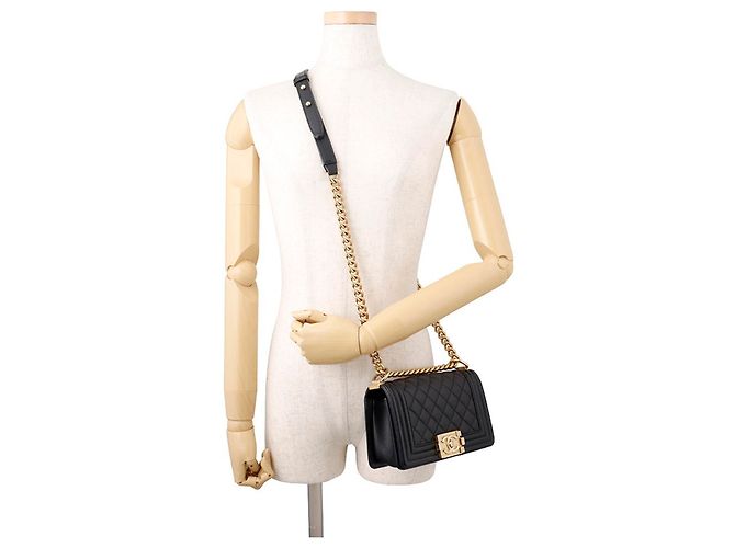 Boy Borsa a tracolla Chanel Matelassé con catena Nero - vista 5