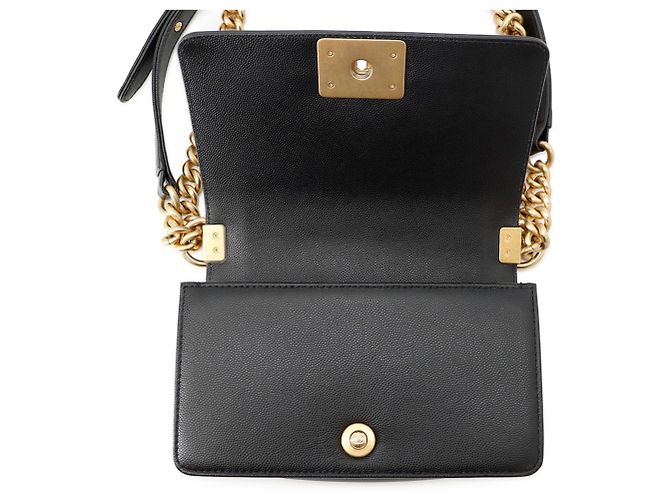 Boy Borsa a tracolla Chanel Matelassé con catena Nero - vista 6
