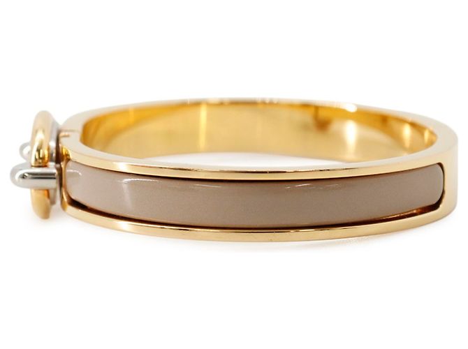 Hermès Hermes Chaine d'Ancre Mini Click PM Marron Glacé Pulsera Castaño Dorado - vista 2