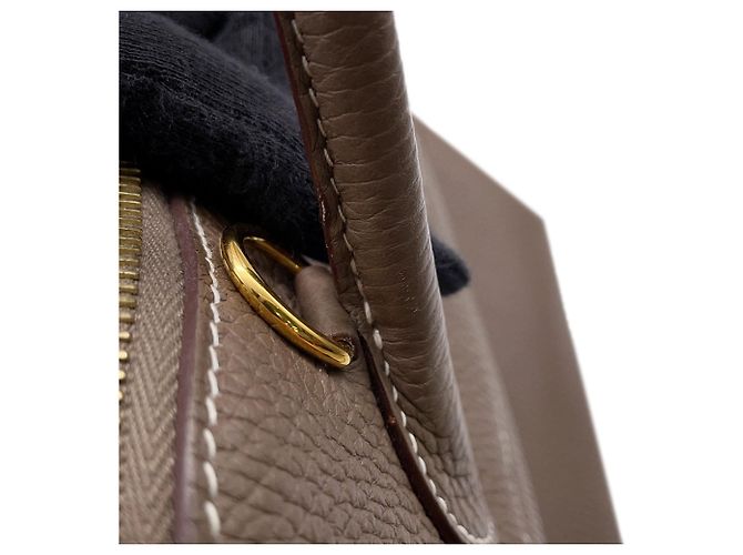 Hermès Borsa Hermes Bolide 31 - Etoupe Gray Taupe - vista 10