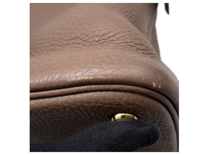 Hermès Borsa Hermes Bolide 31 - Etoupe Gray Taupe - vista 7