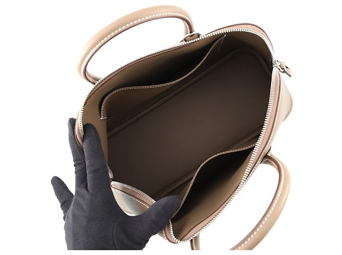 Hermès Borsa Hermes Bolide 1923 30 in Etoupe Gray Taupe - vista 5