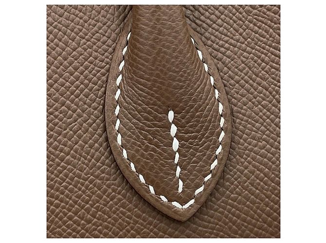 Hermès Borsa Hermes Bolide 1923 30 in Etoupe Gray Taupe - vista 8