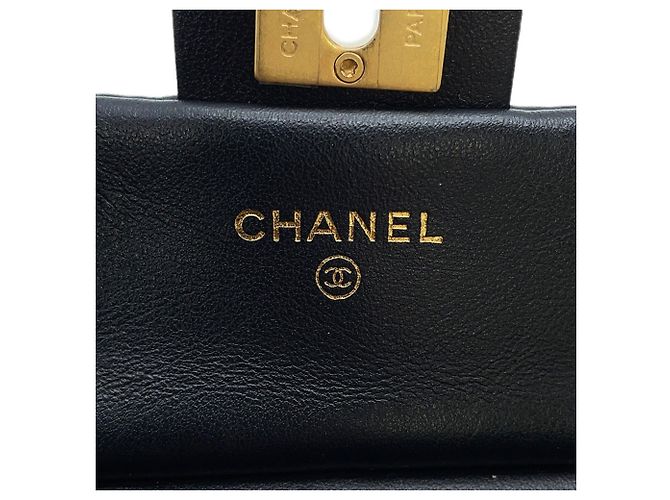 Timeless Borsa a tracolla Chanel Matelassé in agnello Nero - vista 14