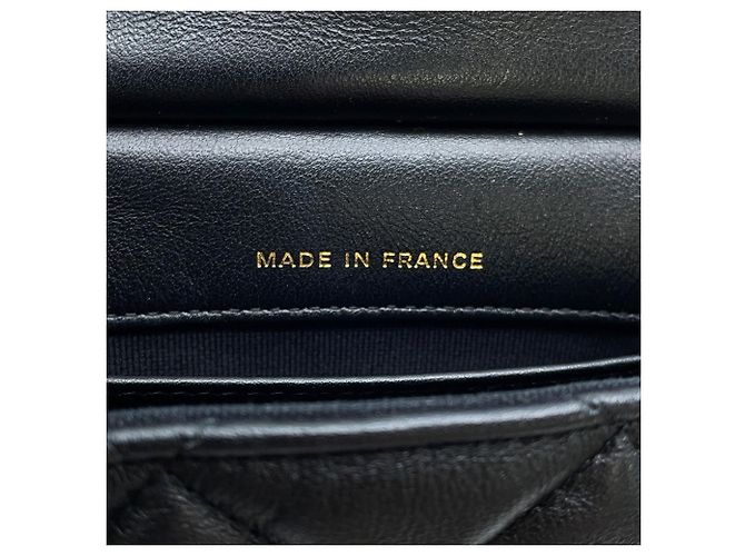 Timeless Borsa a tracolla Chanel Matelassé in agnello Nero - vista 15