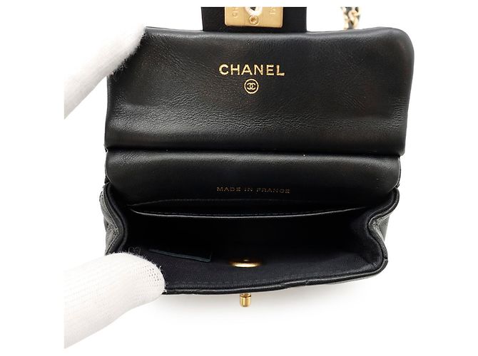 Timeless Borsa a tracolla Chanel Matelassé in agnello Nero - vista 7
