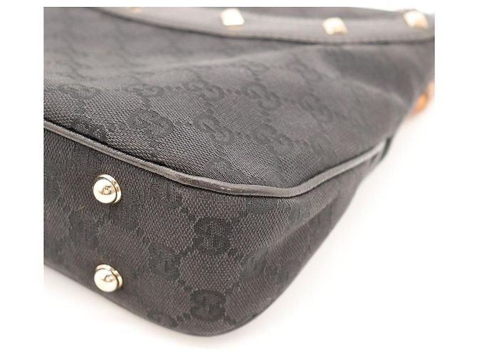 Bamboo Gucci Borsa Hobo con manico in bambù Nero - vista 9