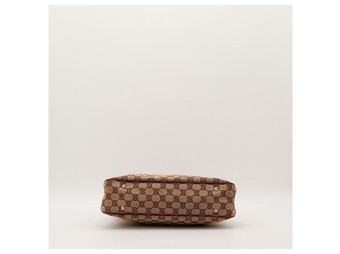 Gucci Borsa Hobo Bamboo GG Supreme Marrone - vista 5