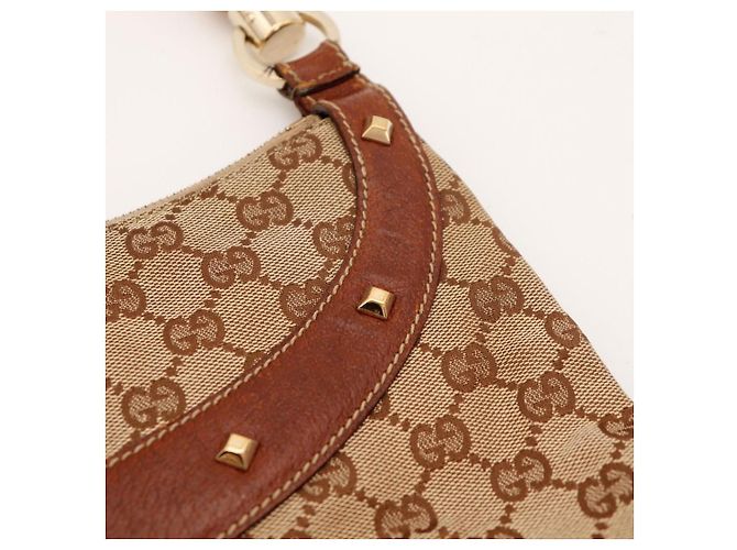Gucci Borsa Hobo Bamboo GG Supreme Marrone - vista 7