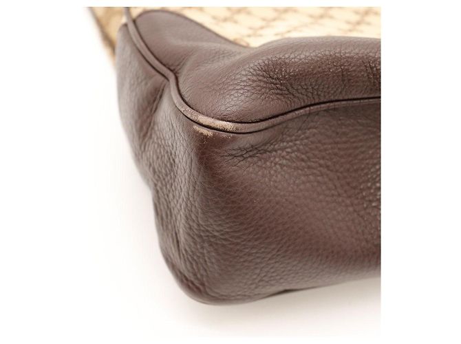 Borsa Hobo Gucci Bamboo Marrone Monogramma - vista 8