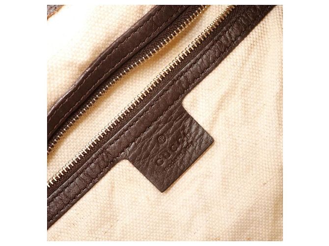 Borsa Hobo in tela Monogram Gucci Marrone Beige - vista 8