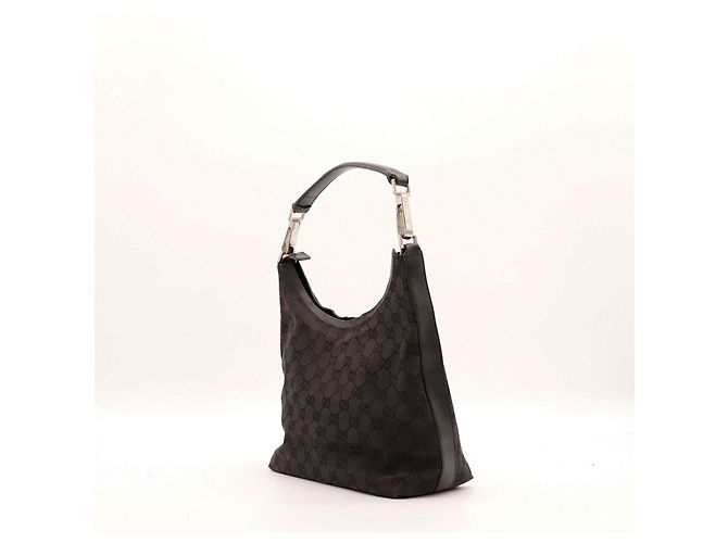 Gucci Borsa Hobo in tela monogramma GG Marrone scuro - vista 2