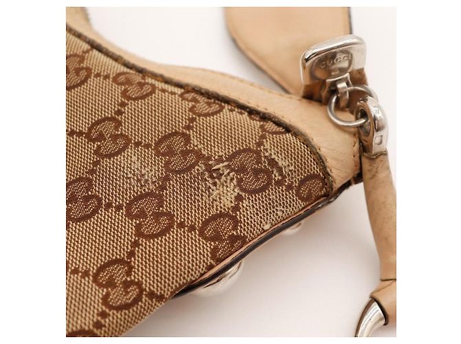 Borsa Hobo in tela monogramma Gucci Marrone - vista 10