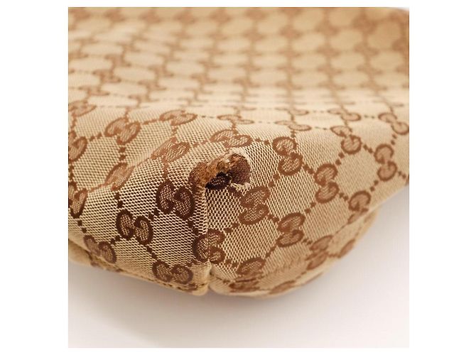 Borsa Hobo in tela monogramma Gucci Marrone - vista 9