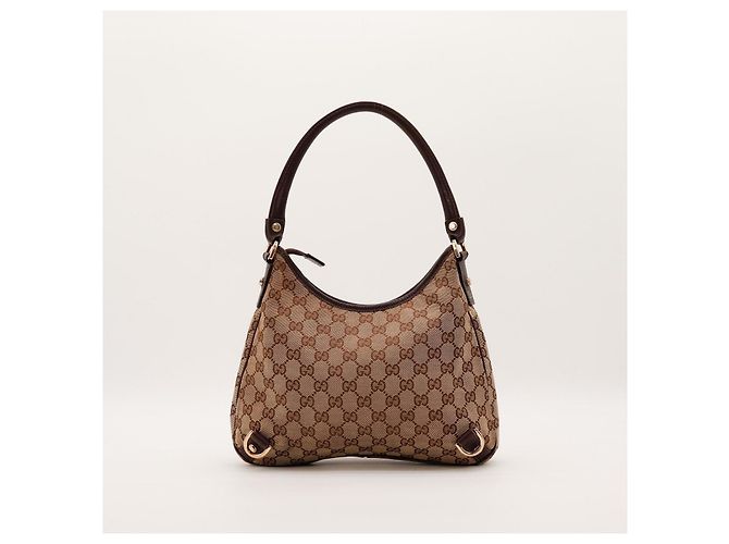 Borsa Hobo in tela Monogram Gucci Marrone Monogramma - vista 3