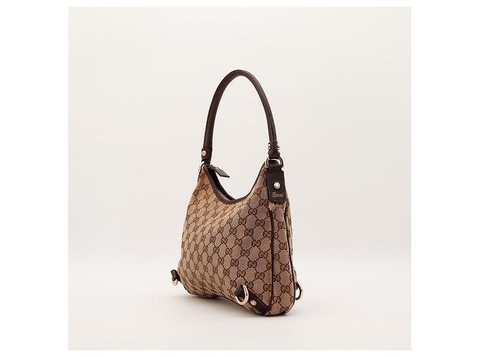 Borsa Hobo in tela Monogram Gucci Marrone Monogramma - vista 4