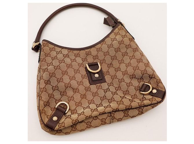Borsa Hobo in tela Monogram Gucci Marrone Monogramma - vista 6