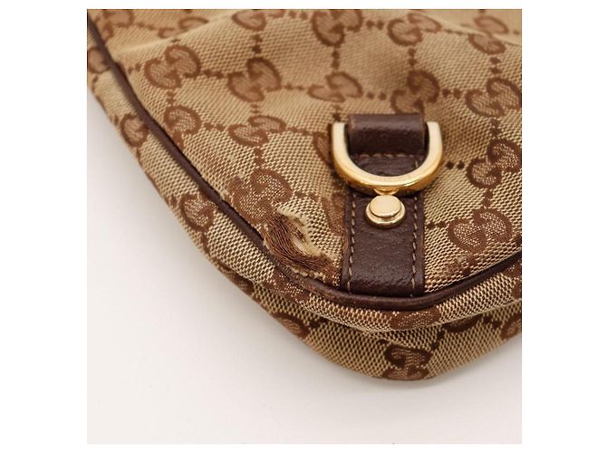 Borsa Hobo in tela Monogram Gucci Marrone Monogramma - vista 9
