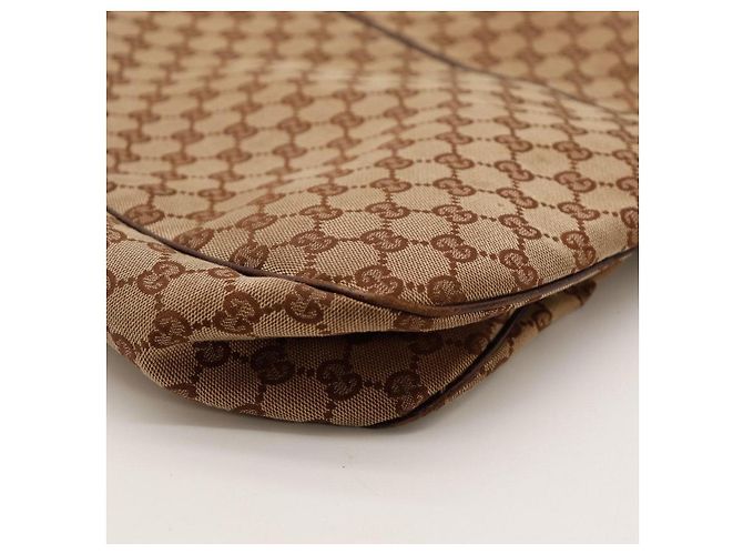 Borsa a tracolla Gucci in tela monogramma GG Marrone - vista 10