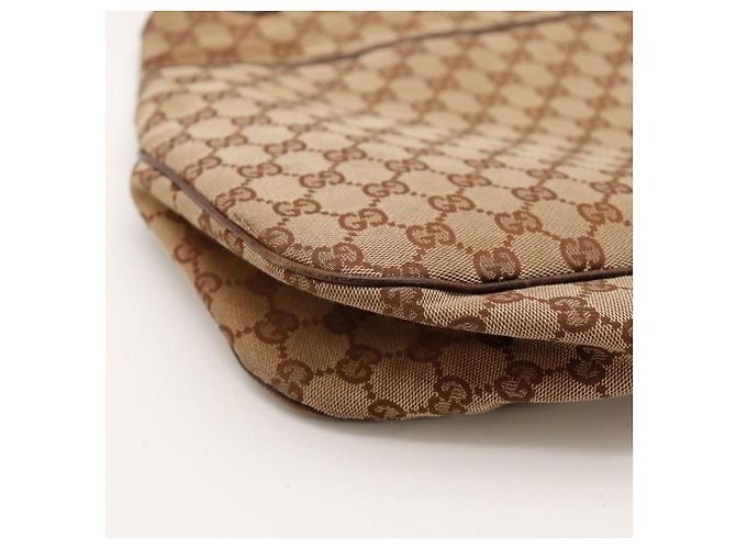 Borsa a tracolla Gucci in tela monogramma GG Marrone - vista 9