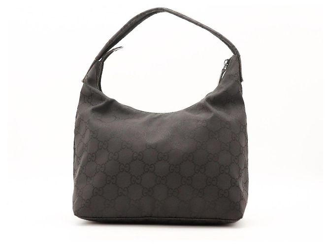 Borsa a spalla Gucci GG Monogram in nylon Marrone scuro - vista 3