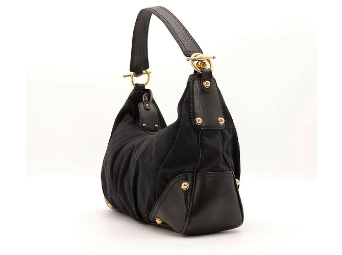 Borsa Hobo Gucci Monogram GG Nero - vista 2