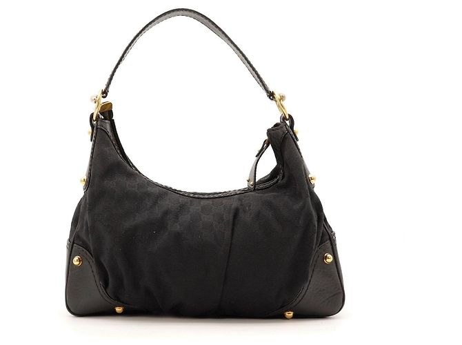 Borsa Hobo Gucci Monogram GG Nero - vista 3