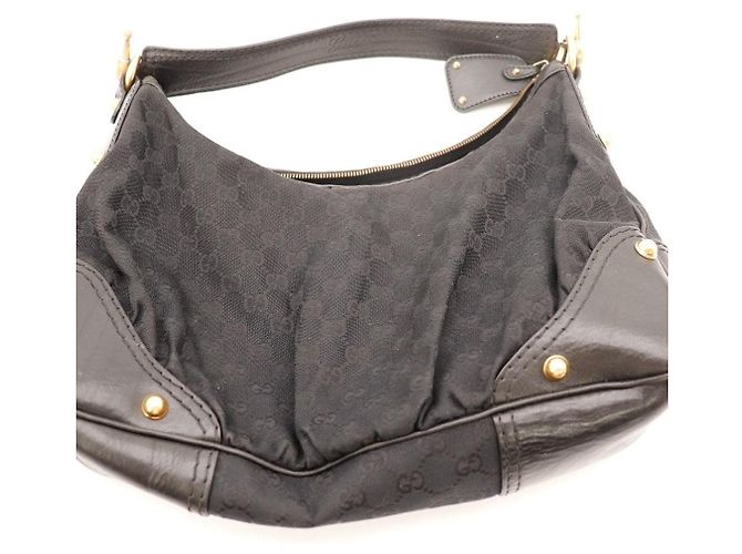 Borsa Hobo Gucci Monogram GG Nero - vista 6