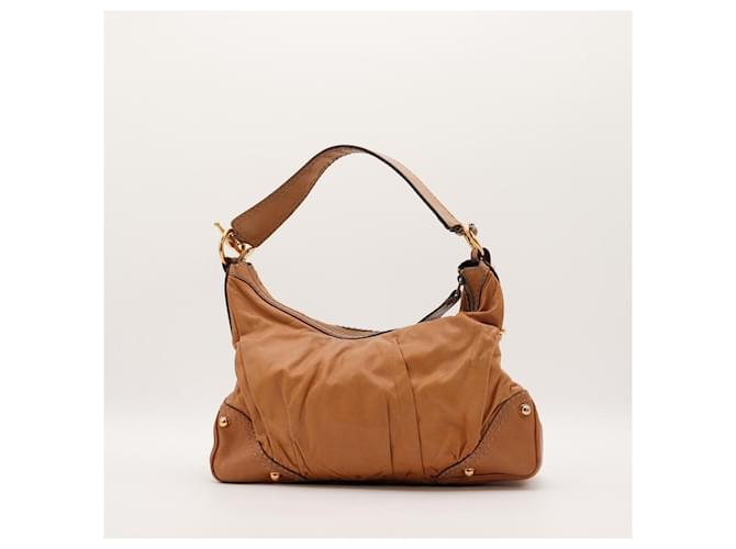 Gucci Borsa Hobo in pelle marrone - vista 3