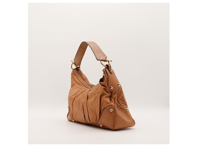 Gucci Borsa Hobo in pelle marrone - vista 4