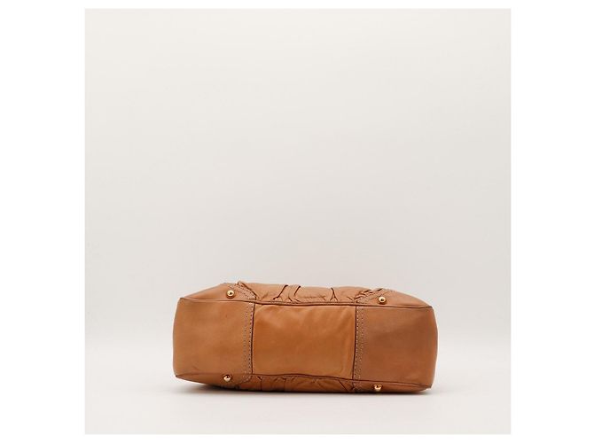 Gucci Borsa Hobo in pelle marrone - vista 5