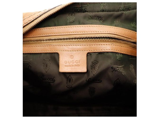 Gucci Borsa Hobo in pelle marrone - vista 7