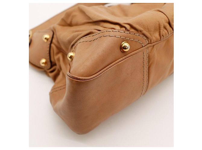 Gucci Borsa Hobo in pelle marrone - vista 9