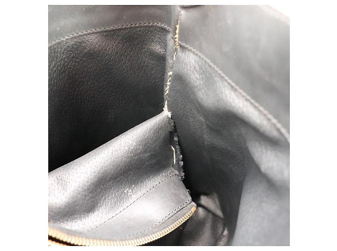 Céline Celine Borsa Hobo in Tela Triomphe Marrone Nero - vista 12